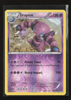 Drapion 54/122 Reverse Holo Rare BREAKpoint Pokemon NM - Image 2