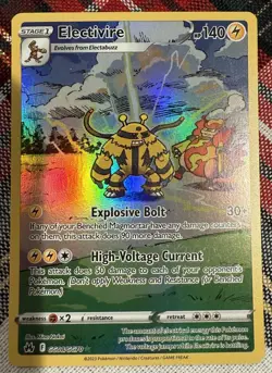 Pokemon TCG Electivire GG08/GG70 Crown Zenith: Galarian Gallery Holo - Image 1