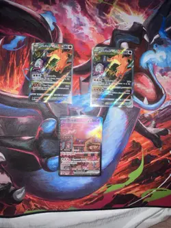 Charizard Vstar SWSH262 Promo x2 & Mew Ex 053 Promo Pokemon Lot - Image 1