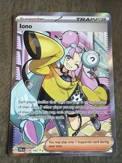 Pokemon TCG Iono Trainer #254/193 Sv02: Paldea Evolved Ultra Rare Holo - Image 1