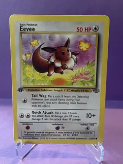 1st Edition Eevee Jingle Set Pokemon TCG 51/64 Common Excellent Condition - Image 1