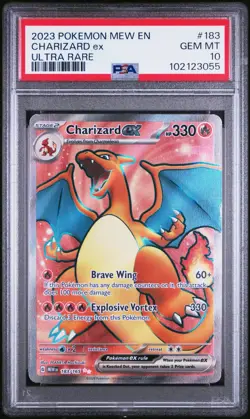 Charizard ex 183/165 Pokemon Scarlet & Violet 151 Holo PSA 10 - Image 1