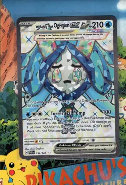 Pokemon TCG Wellspring Mask Ogerpon ex 194/167 Twilight Masquerade NM/M - Image 1