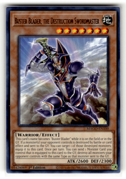 Buster Blader, the Destruction Swordmaster MAGO-EN100 1st Edition Rare Maximum G - Image 1