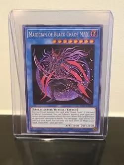 Yugioh Magician of Black Chaos MAX TN19-EN002 Prismatic Secret Rare Near Mint - Image 1