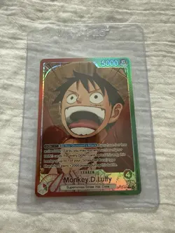 One Piece CCG Monkey D Luffy Alternative Art Leader OP13-001 - Image 1