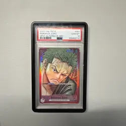 2022 ONE PIECE OP01-ROMANCE DAWN ALTERNATE ART #001 RORONOA ZORO PSA 10 - Image 1