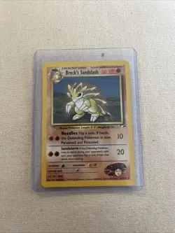Brock's Sandslash 23/132 Rare Gym Heroes Set Vintage Pokemon Card WOTC - Image 1