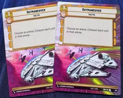 Star Wars Unlimited Spark Rebellion SOR 2X Outmaneuver HYPERSPACE Card - Image 1