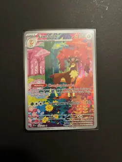 Pokemon TCG Sawsbuck Card 166/162 SV05: Temporal Forces NM Condition - Image 1