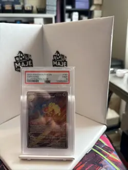 Pokemon TCG Espathra Illustration Rare Card 197/182 Paradox Rift PSA 9 Mint - Image 1