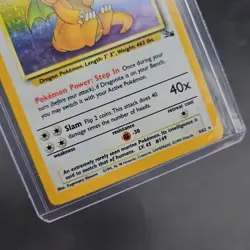 Dragonite 4/62 Fossil Holo Pokemon Card Vintage 1999 - Image 4