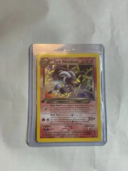 Pokemon Card - Dark Houndoom 1st Edition Neo Destiny 7/105 Holo Rare MP - Image 1