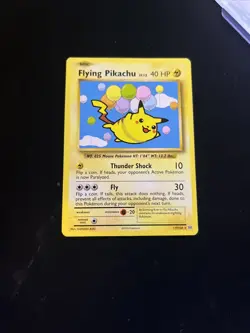 Pokemon TCG Flying Pikachu Card Evolutions 110/108 Regular Secret Rare-LP - Image 3