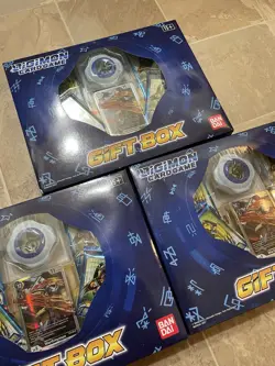 LOT OF 3 Bandai Digimon TCG Gift Box Set 2021 Booster Pack Trading Card Game NEW - Image 2