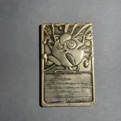 1999 Nintendo Pokemon Jigglypuff Burger King 23k Gold Plated Trading Card - Image 2