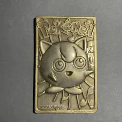 1999 Nintendo Pokemon Jigglypuff Burger King 23k Gold Plated Trading Card - Image 3