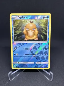 Pokemon TCG Psyduck 40/236 Cosmic Eclipse Sun & Moon Reverse Holo Card - Image 1