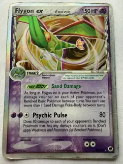 Pokemon TCG Dragon Frontiers Holo Ultra Rare Card Flygon EX Delta Species 92/101 - Image 1