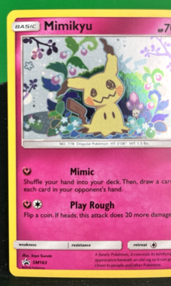 Mimikyu SM163 Sm Holo Beautiful Card! - Image 3