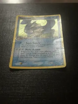Pokemon Vaporeon EX TCG Holo Card Unseen Forces 19/115 Rare MP - Image 2