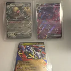 Pokemon TCG Slaking GX Mismagius GX Mega Latias EX Holo Lot 3 Cards - Image 1