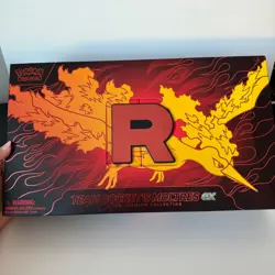 Pokemon Team Rocket Moltres EX Box Deck Play Mat No Cards No Dice - Image 2