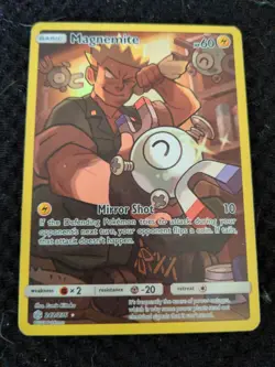 Pokemon Magnemite Full Art Secret Rare Cosmic Eclipse TCG Card 242/236 - Image 1