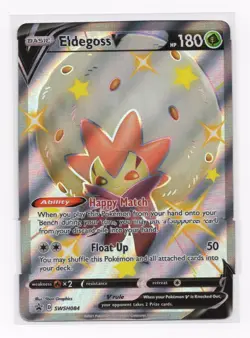 Shiny Eldegoss V Full Art Promo SWSH084 Pokemon Card NM - Image 1