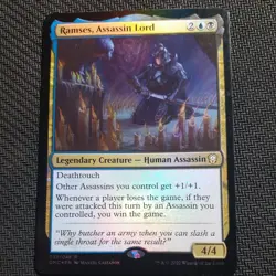 MTG - Ramses, Assassin Lord. Dominaria United Commander. Foil - Human Assassin. - Image 1