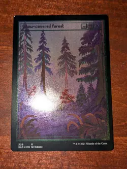 MTG: Snow-Covered Forest FOIL ETCHED, NM PixelSnowLands.jpg Secret Lair Drop!! - Image 1