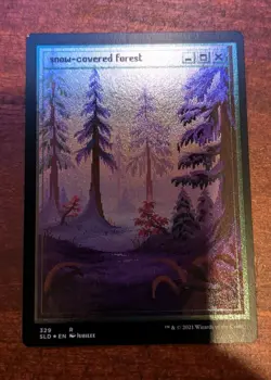 MTG: Snow-Covered Forest FOIL ETCHED, NM PixelSnowLands.jpg Secret Lair Drop!! - Image 2
