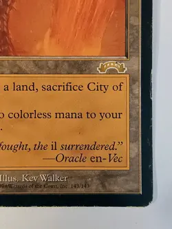 City of Traitors Exodus Magic the Gathering MTG #3 See Pics For Condition - Image 4