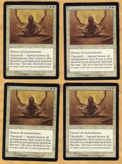 4x Cleansing Meditation (Torment, Uncommon, English) MTG 4 Playset LP - Image 1