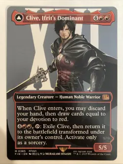 Clive, Ifrit's Dominant (Borderless) (Regular) (0385) Final Fantasy MTG - Image 1