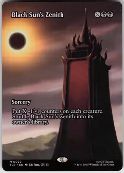MTG Black Sun's Zenith (Borderless) Normal NM Avatar The Last Airbender Magic 22 - Image 1