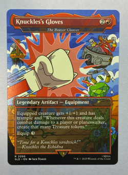 MTG - Secret Lair - Sonic: Turbo Gear - Knuckles's Gloves - NM - Image 1