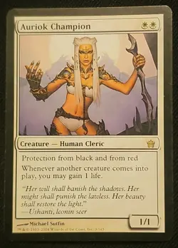 MTG 💥💥 Auriok Champion 💥💥 RARE Fifth Dawn MT/NM Regular Magic the Gathering - Image 1