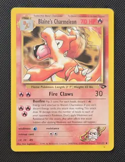 Pokemon TCG Blaine's Charmeleon Gym Challenge 31/132 Unlimited Uncommon - Image 1