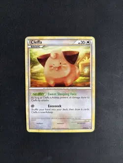 Pokemon TCG Cleffa Call of Legends 24/95 Regular Rare Non Holo 2011 - PLAYED - Image 1
