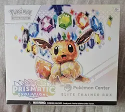 ✅Pokemon Center Prismatic Evolutions Elite Trainer Box PC ETB Factory SEALED - Image 1