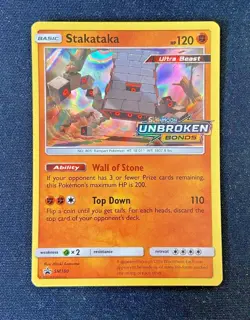 Stakataka - SM180 Black Star Promo Unbroken Bonds Prerelease (Pokemon) Holo - Image 1