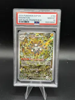 2024 POKEMON SVP EN-SV BLACK STAR PROMO #159 MAGNETON PSA 10 - Image 1