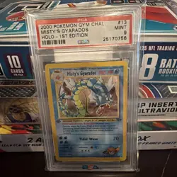 2000 Pokemon - 1st Edition Misty’s Gyarados Holo Rare Gym Challenge 13/132 PSA 9 - Image 1
