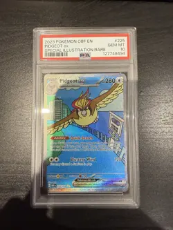 Pokemon TCG Obsidian Flames Pidgeot EX 225/197 SV03 SIR PSA GEM MT 10 - Image 1