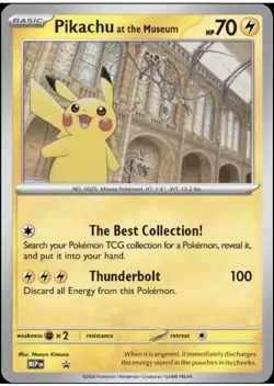 PRE ORDER: Pokemon x Natural History Museum Pikachu Promo - Ships Early March - Image 1