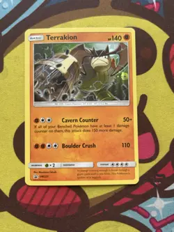 Pokemon Terrakion SM223 - SM Black Star Promo - Excellent - Image 1