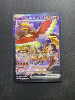 Pokemon TCG Ethan's Ho-Oh EX Sir 230/182 Destined Rivals - Image 1