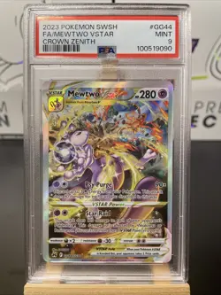 2023 Pokemon Crown Zenith Mewtwo VSTAR #GG44/GG70 PSA 9 - Image 1