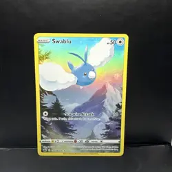 Pokemon TCG Swablu GG27/GG70 Ultra Rare Full Art Holo Crown Zenith Gallery - Image 1